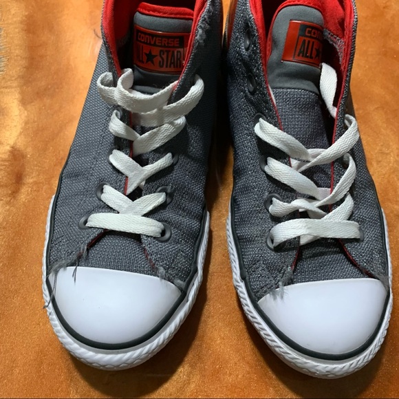 Converse All Stars Syde Street gray red black sneakers - Picture 4 of 9